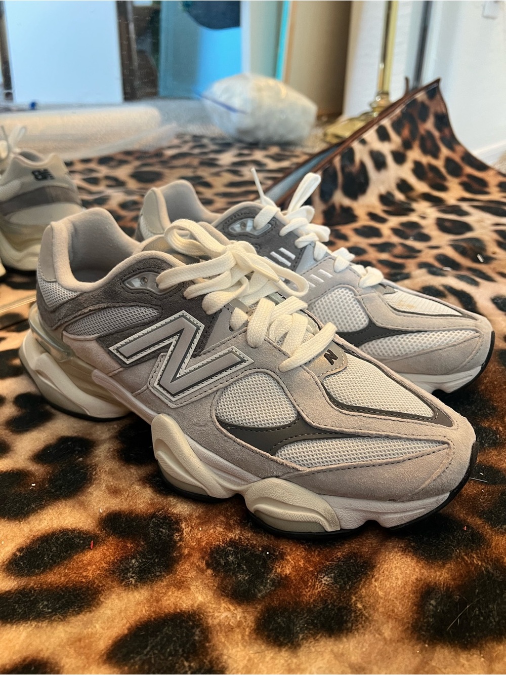 New Balance Gray and White Women's Sneakers